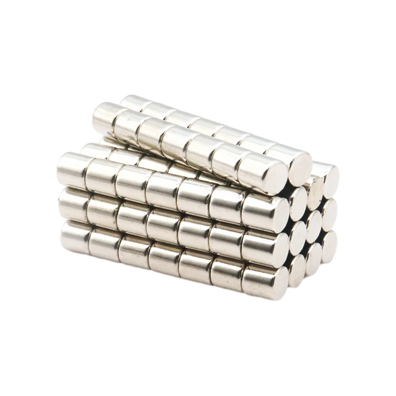 10pcs Magnet Strong magnetic cylindrical strong magnet 10 * 10mm high strength neodymium magnetic steel 10x10 magnet package