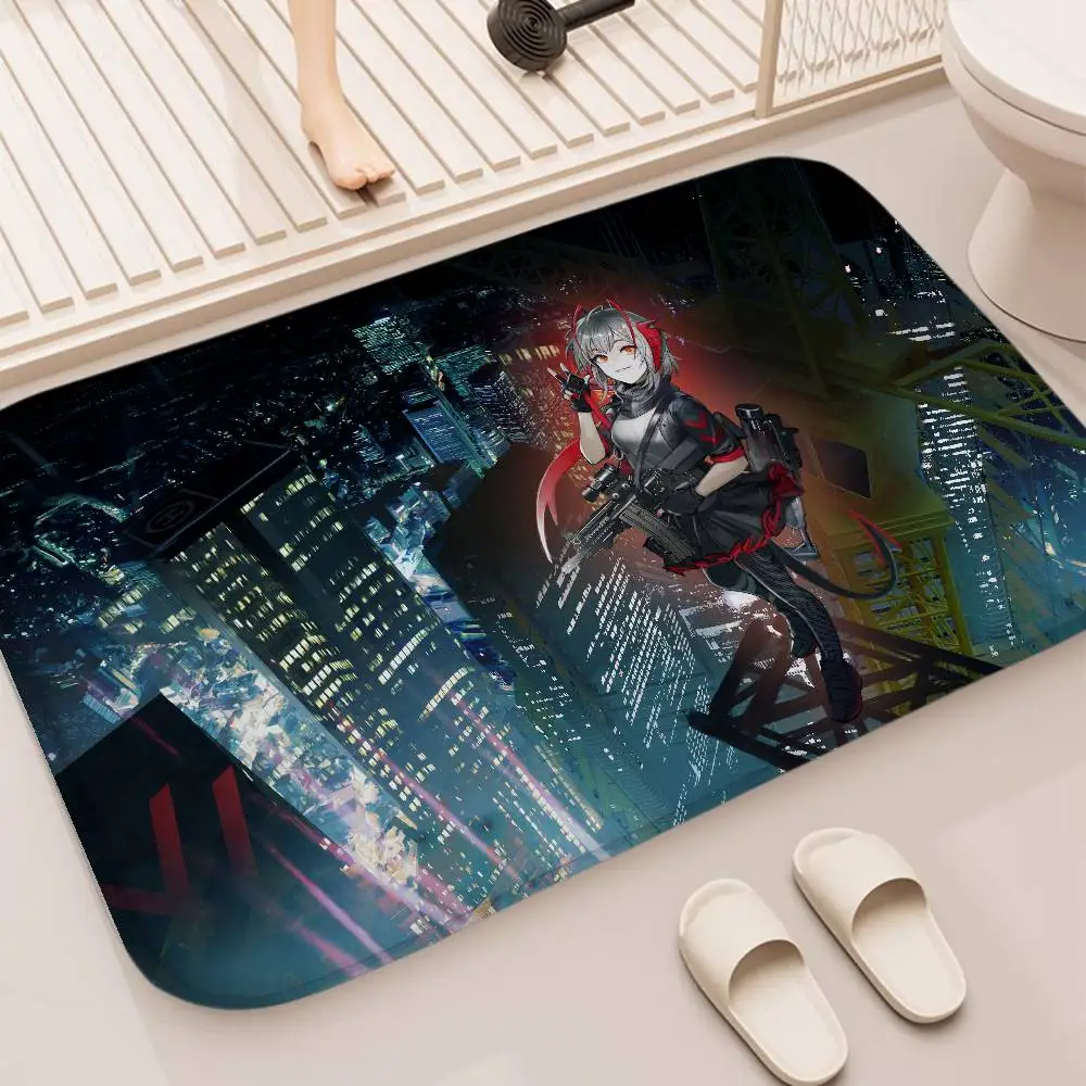 

A-Arknights COOL Floor Mat Printed Large Carpets Room And Bedroom Carpets Bathroom Anti Slip Door MATS Small Carpets