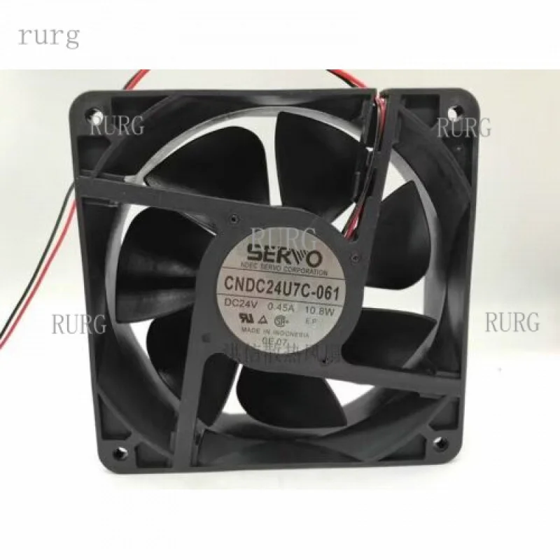 

L 1 pcs for SERVO FAN CNDC24U7C-061 DC24V 0.45A 10.8W 12CM 12038 2WIRE cooling fan