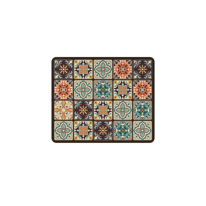 

ABJI-Защитный коврик для стиральной машины 50x60 см с клетчатым узором, быстросохнущий, впитывающий, для стиральных и сушильных машин