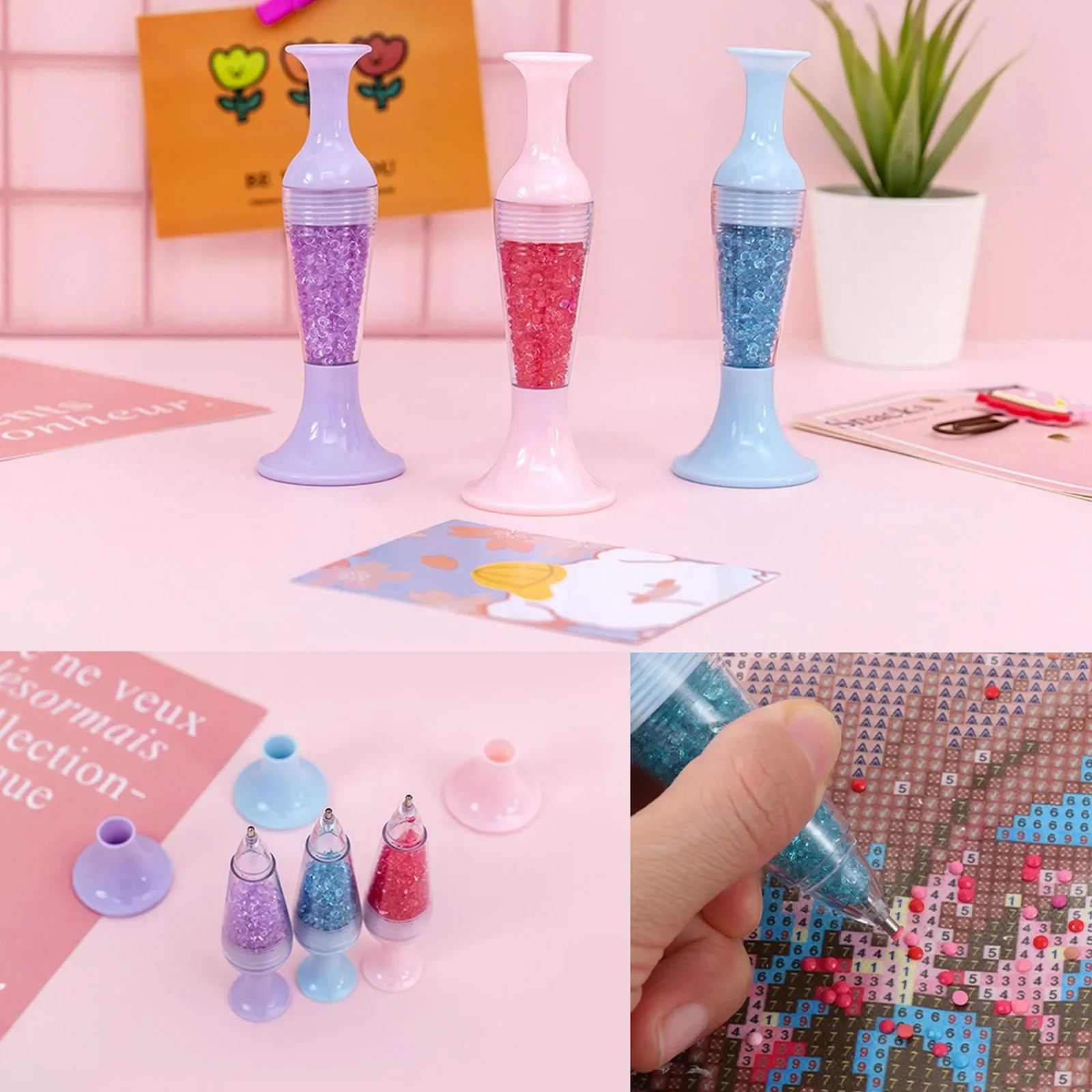 Vase Shape Point Drill Pen 5d Diamond Embroidery Moaaic Point Drill Pen Diy Craft Diamond Art Cross Stitch Tool Drill Pen Tool