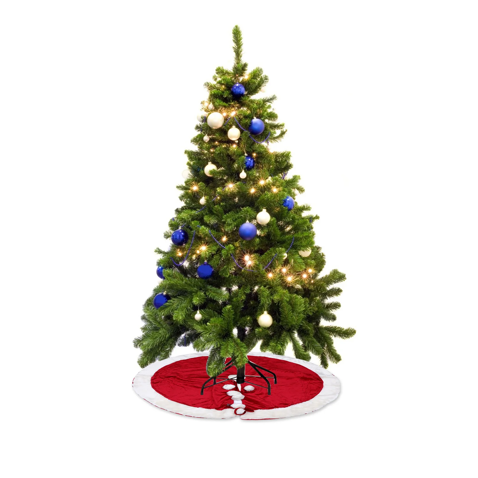 

1pc Christmas Skirt Mat For Living Room Garden Holiday Xmas Skirt Xmas Tree Ornament Party Decor Tree Supplies Ornament