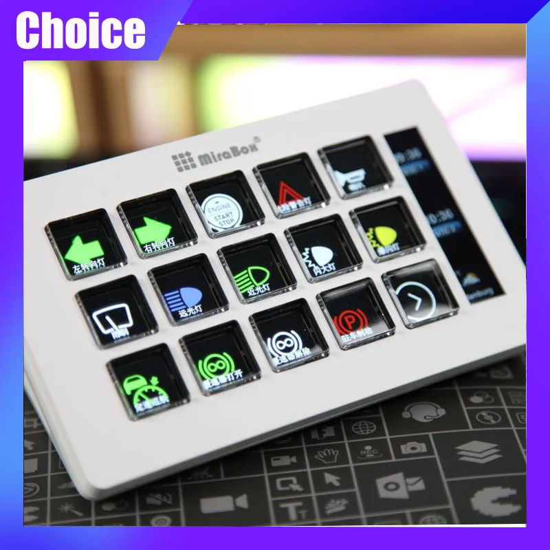 

Streamdeck Mirabox HSV293S Keypad With LCD Screen Customization Macro Mini Keyboard Visual Desktop Console For Live Stream Gift