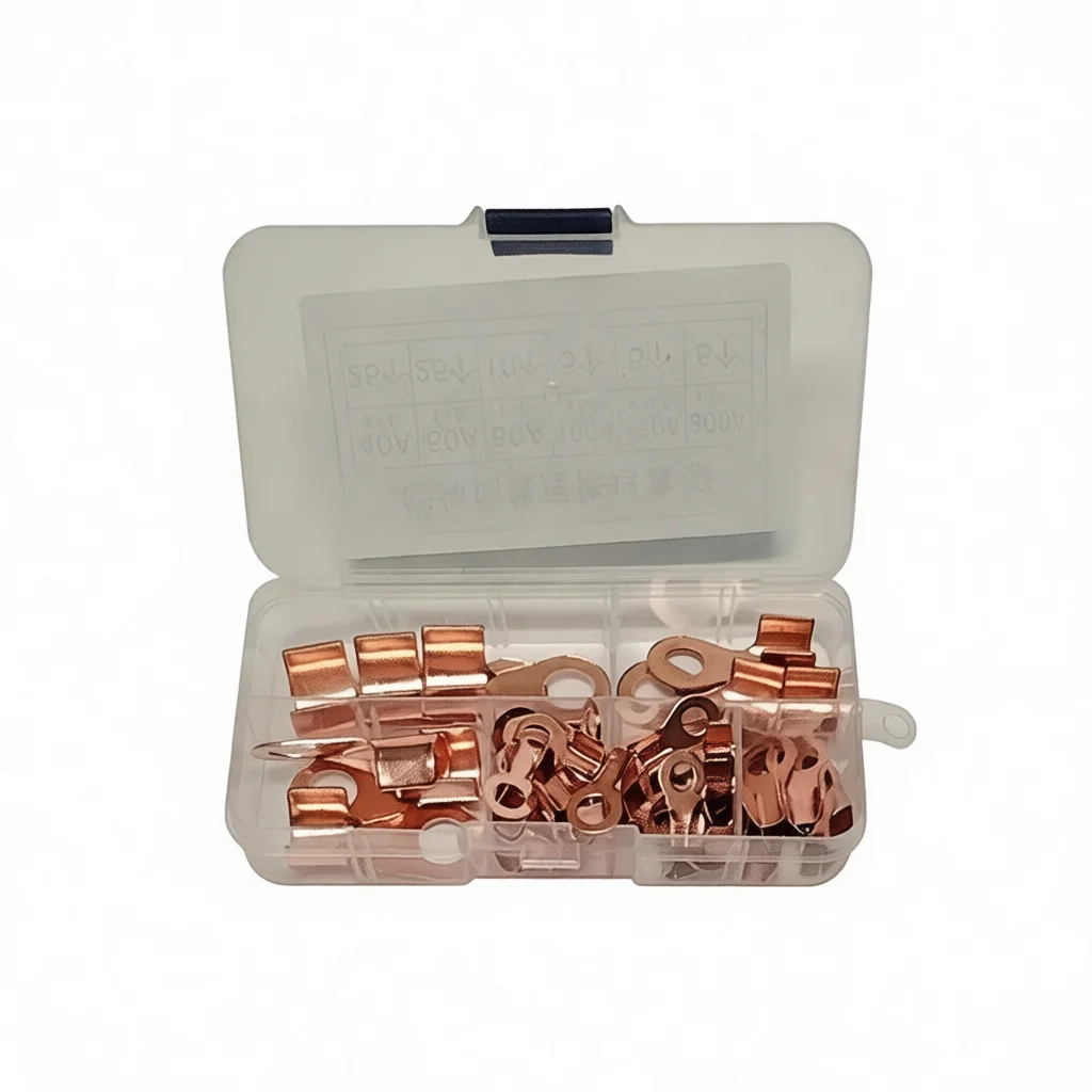 OT Copper Cable Lugs Open Type Terminal Electrical Connection Component Industrial Battery Wiring Power Hardware