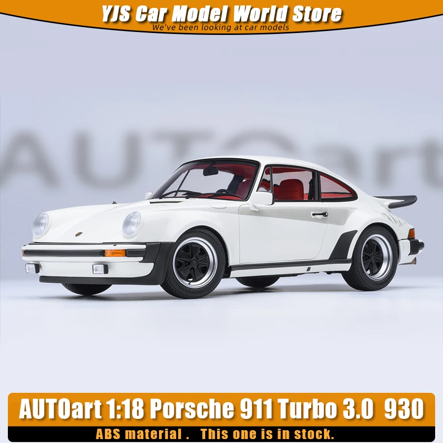 AUTOART Car Model 1/18 78113 Porsche 911 Turbo 3.0 930 Car Model Collection Static Ornament