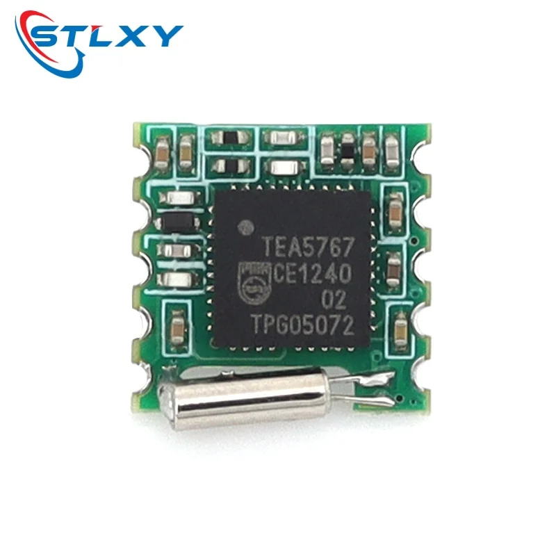 Stlxy TEA5767 Stereo FM Tuner Module DC5V Low Noise High Sensitivity Car Audio Radio Receiver Board