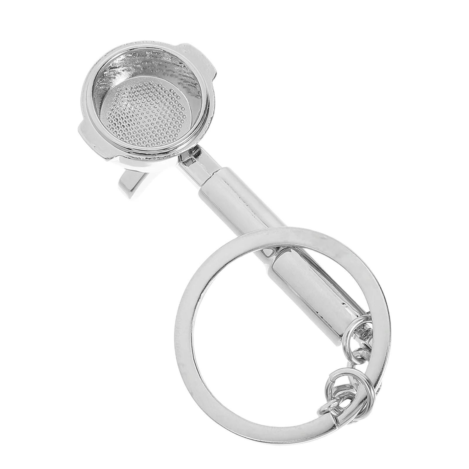 

Coffee Theme Keychain Metal Car Key Ring Coffee Tools Key Holder Store Celebration Souvenir Polished Bag Coffee Charm Keychain