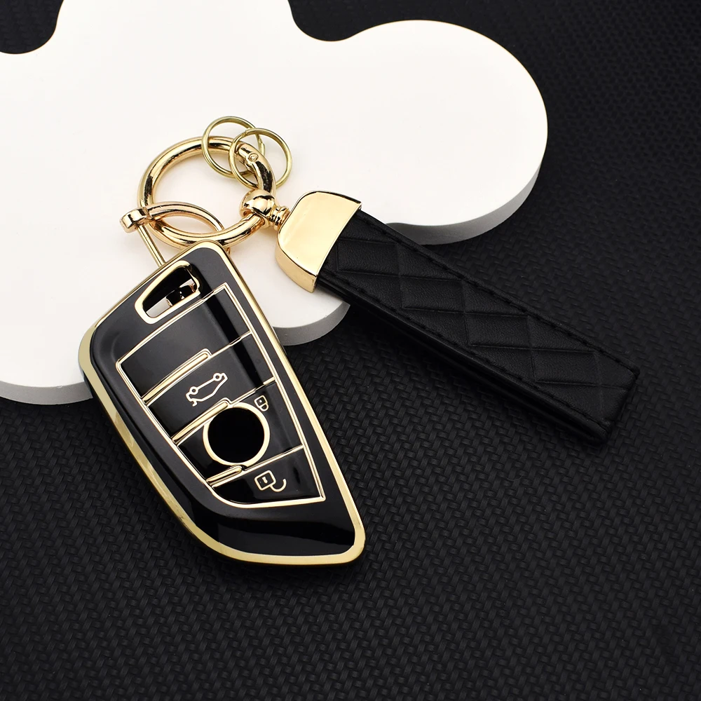 TPU Car Remote Key Case Cover for BMW X1 X3 X5 X6 X7 1 3 5 6 7 Series G20 G30 G11 F15 F16 G01 G02 F48 Shell Fob Keyless
