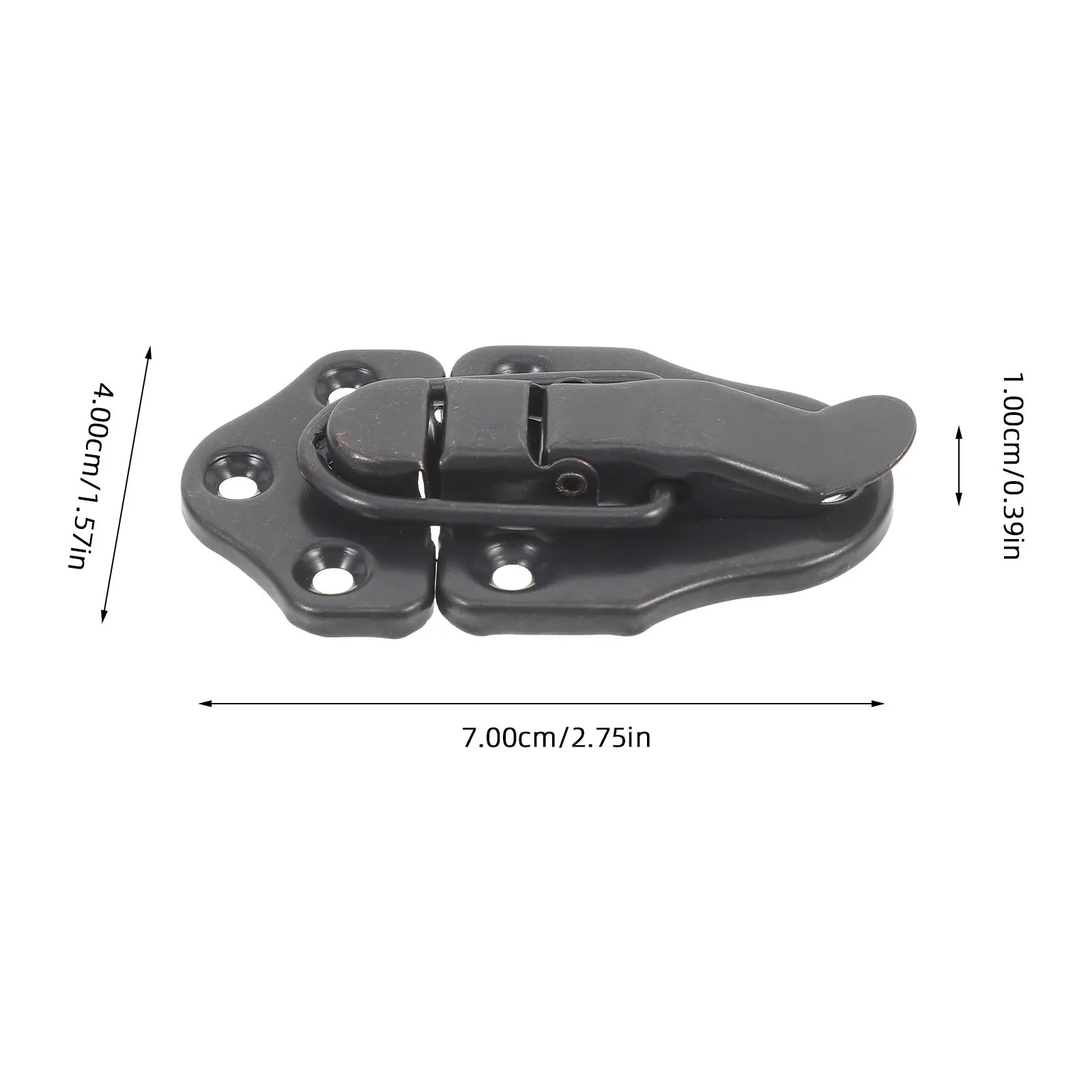 4Pcs Hasp Latch Lock Metal Buckle Jewelry Box Small Cabinet Lock Box Accessories DIY Suitcase Buckle Hinge Iron Hinges