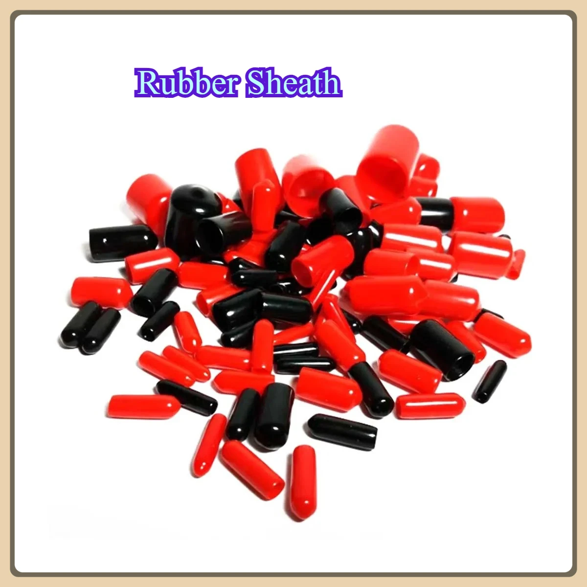 Round Tube, Threaded Sheath Rubber Sheath, Insulation, Cylinder Cap, Cable Sealing Cap, Threaded Protection Cover
