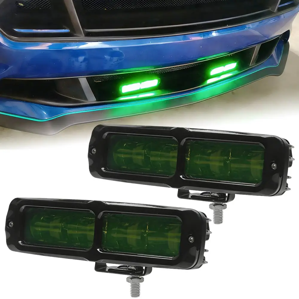 

For Truck Pickup SUV UTV ATV 4x4 4WD Boat Tractor 2Pcs 6" LED Work Light Bar Off-road Driving Lamp 12V 24V Car Accessories