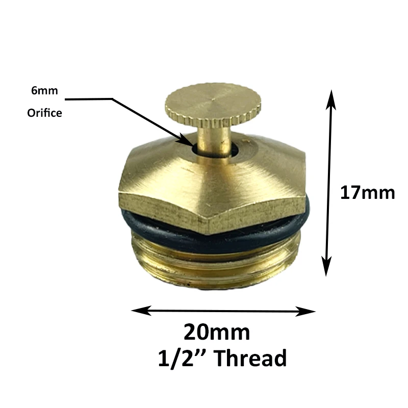 Pure Copper 20mm Threaded Fan-Shaped Mist Sprinkler with Wide and Long Spray Radius 2 Pcs