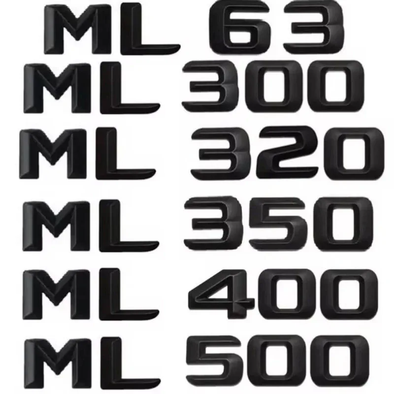 

Для ML-класса ML55 ML63 ML300 ML320 ML350 ML400 ML500 ML550 CDI CGI эмблема в багажник, черный значок 2015