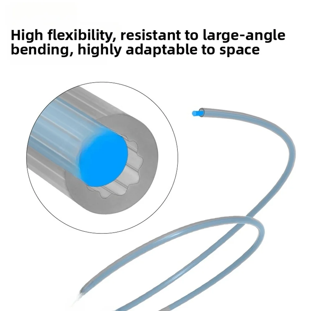 Star Pattern Inner Bore PTFE Tube 4mm OD Compatible with For Bambu Lab P1 X1 A1 Feeding Mechanism Reduces Risk