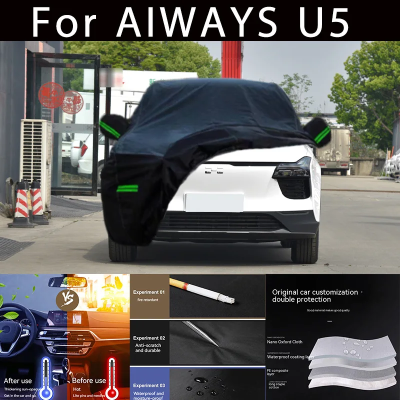 For AIWAYS  U5 Outdoor Protection Full Car Covers Snow Cover Sunshade Waterproof Dustproof Exterior Car accessories