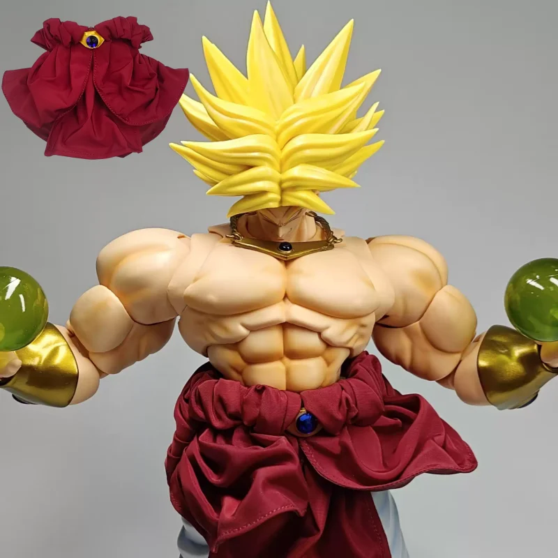 В наличии: Фигурка Dragon Ball Z Broly 1/12, аниме-модель с тканевой юбкой, игрушка-модель, аксессуары для мобильных устройств, подарок для мальчика, кукла
