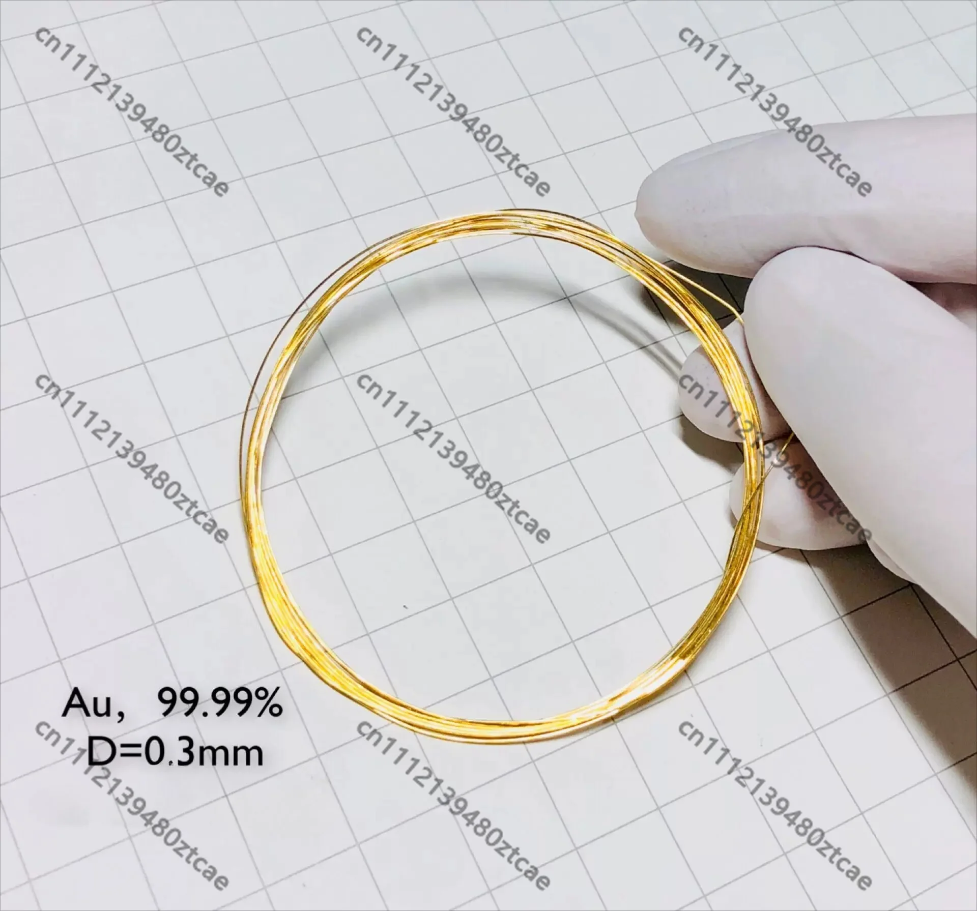 

0.3mm Diameter High Purity Gold Wire Au 99.99 Pure Gold Filament Industrial Experimental Material
