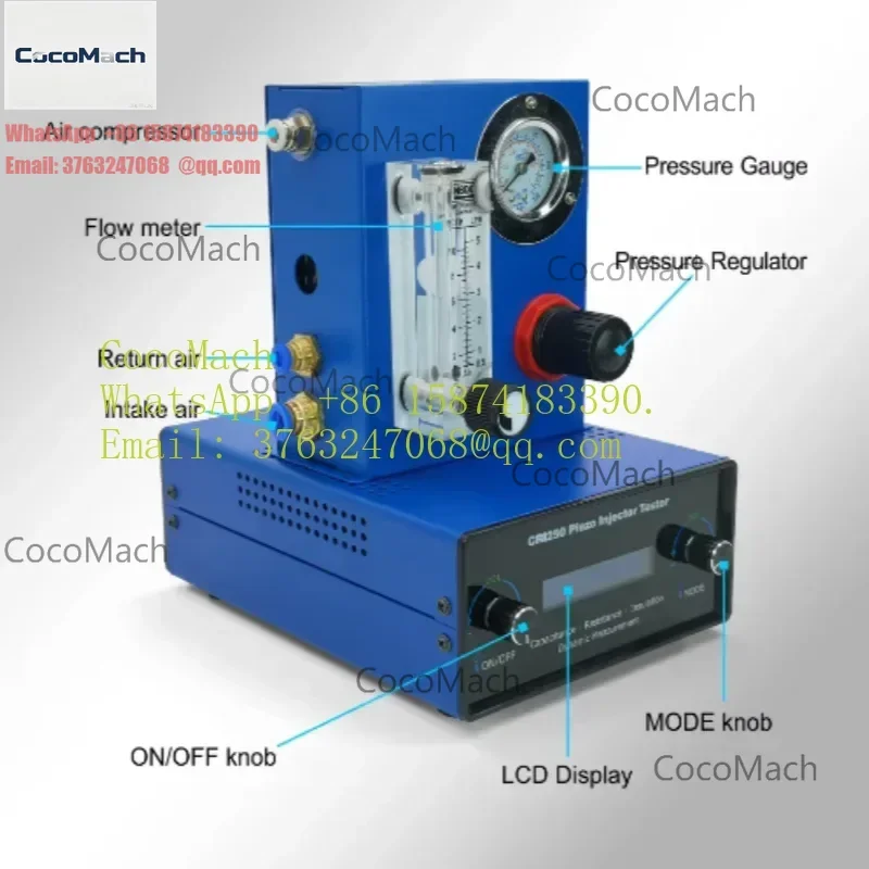 CRI250 Piezo Injector Tester, TIP2209 AHE Stroke Simulator & Air Residual Gap Gauge for Siemens Common Rail