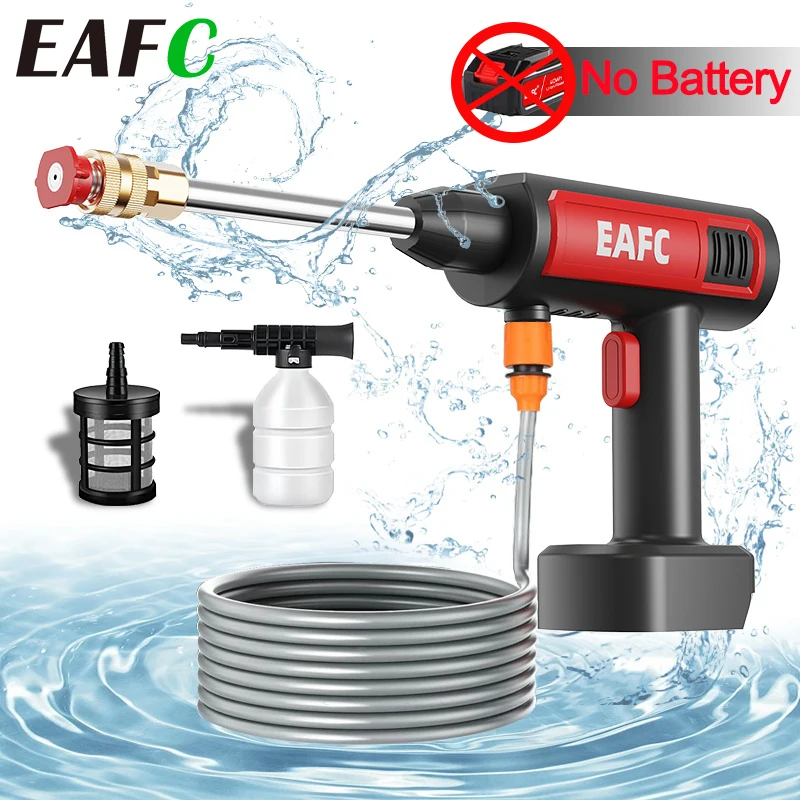 EAFC 60Bar Wireless Car Washer Cordless Efficient Garden Cleaning Water Gun Spray CleanerTools For Makita 18V Battery Washing