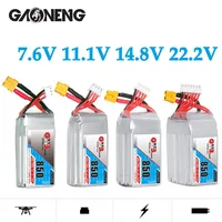 GNB 2S 3S 4S 6S 850mAh 80C LiPo Battery For Helicopter Quadcopter FPV Drone Parts 7.6V 11.1V 14.8V 22.2V  Rechargeable Battery