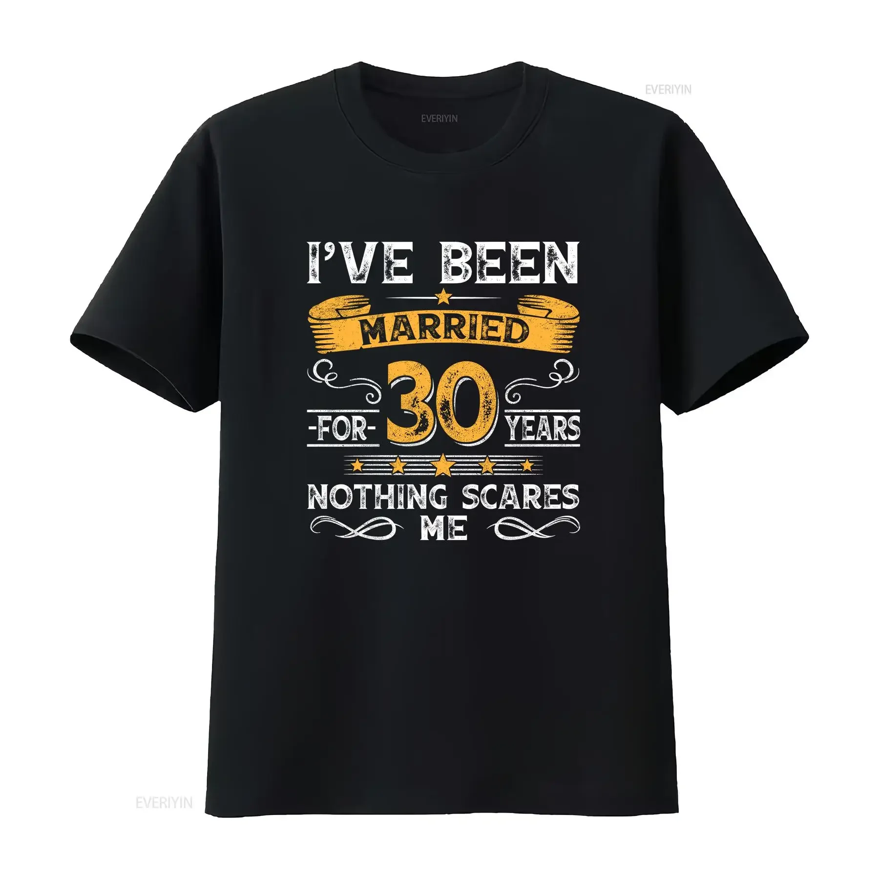 I've Been Married for 30 Years T Shirt 30th Anniversary Wedding Couples Husband Men's vintage Washed Stretched Casual Stylish