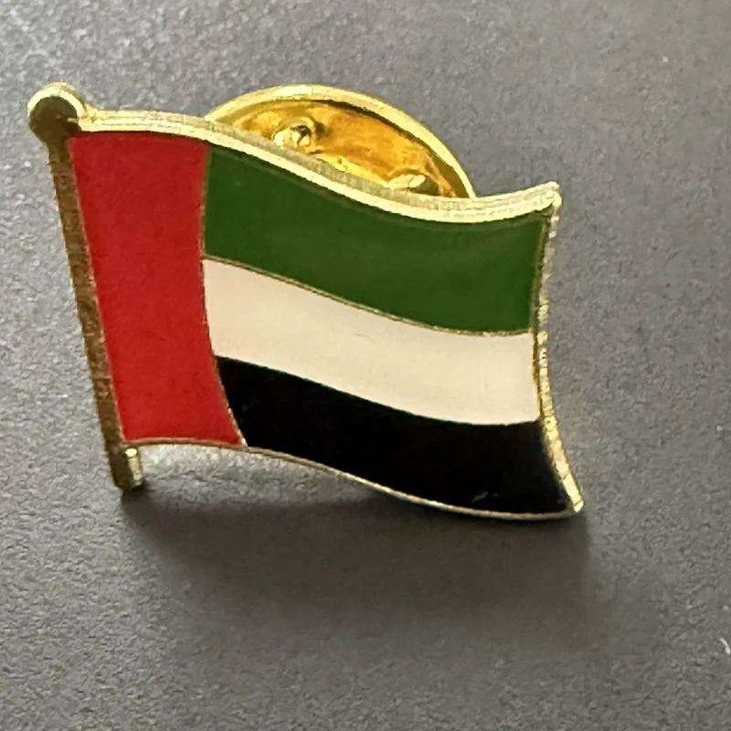 شارة علم الإمارات العربية المتحدة شارة دبوس طية صدر السترة لحقيبة الظهر