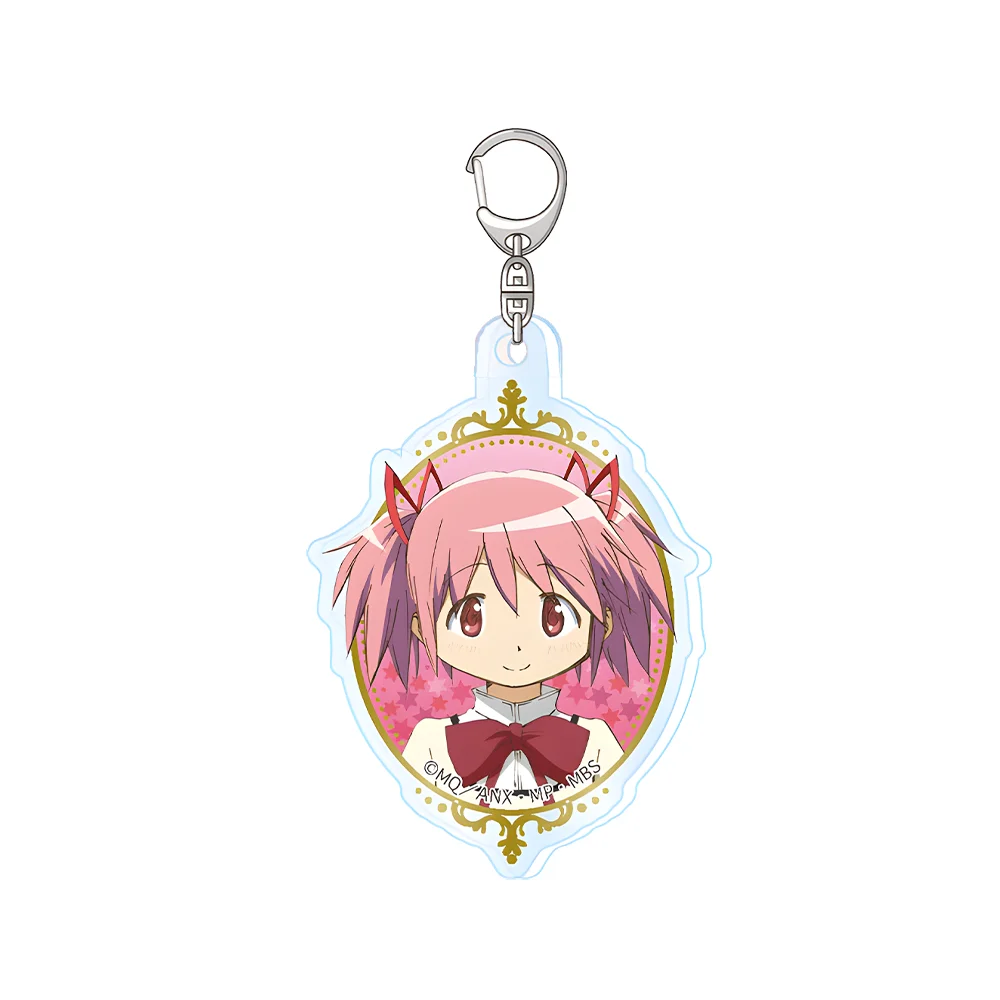 Puella Magi Madoka Magica Kaname Madoka Akemi Homura Miki Sayaka Sakura Kyōko Tomoe Mami Acrylic Keychain Bag pendant Anime Toy