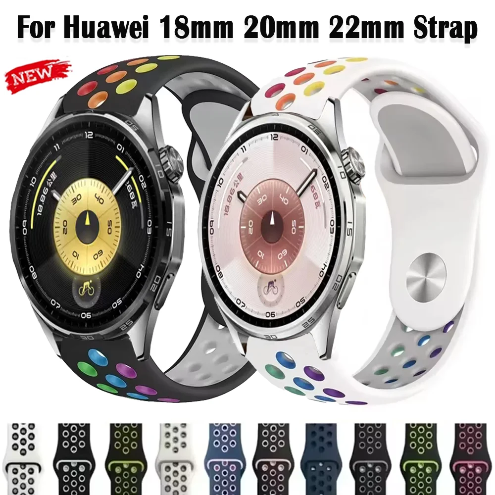 

Ремешок 22/20/18 мм для Huawei Watch GT6 GT6 Pro 5 GT5-4 46 мм, браслет Correa Huawei Watch GT5 Pro 42 мм GT6-5-4 41 мм ремешок