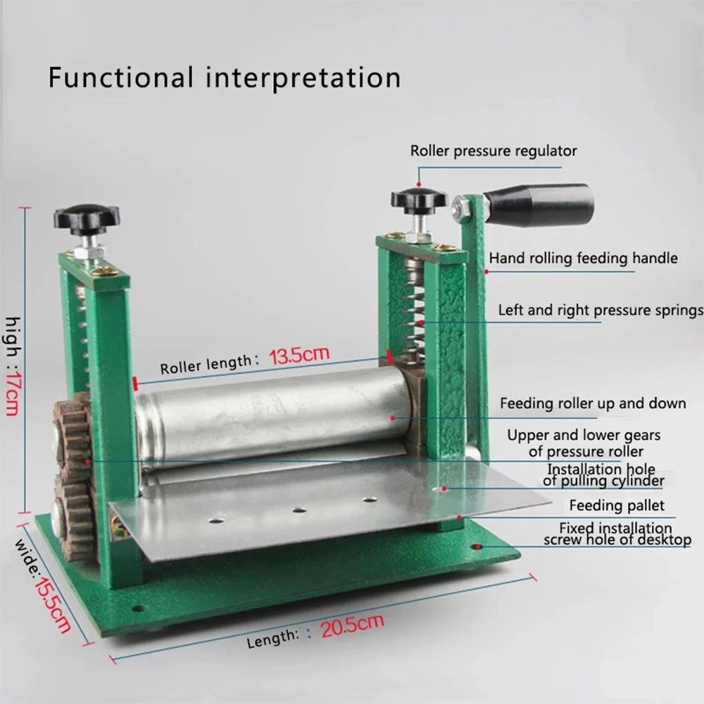 Hand-Operated Small Leather Drawing Machine Sub-Layer Extension Machine Manual Leather Stripper Glue Cylinder Machine