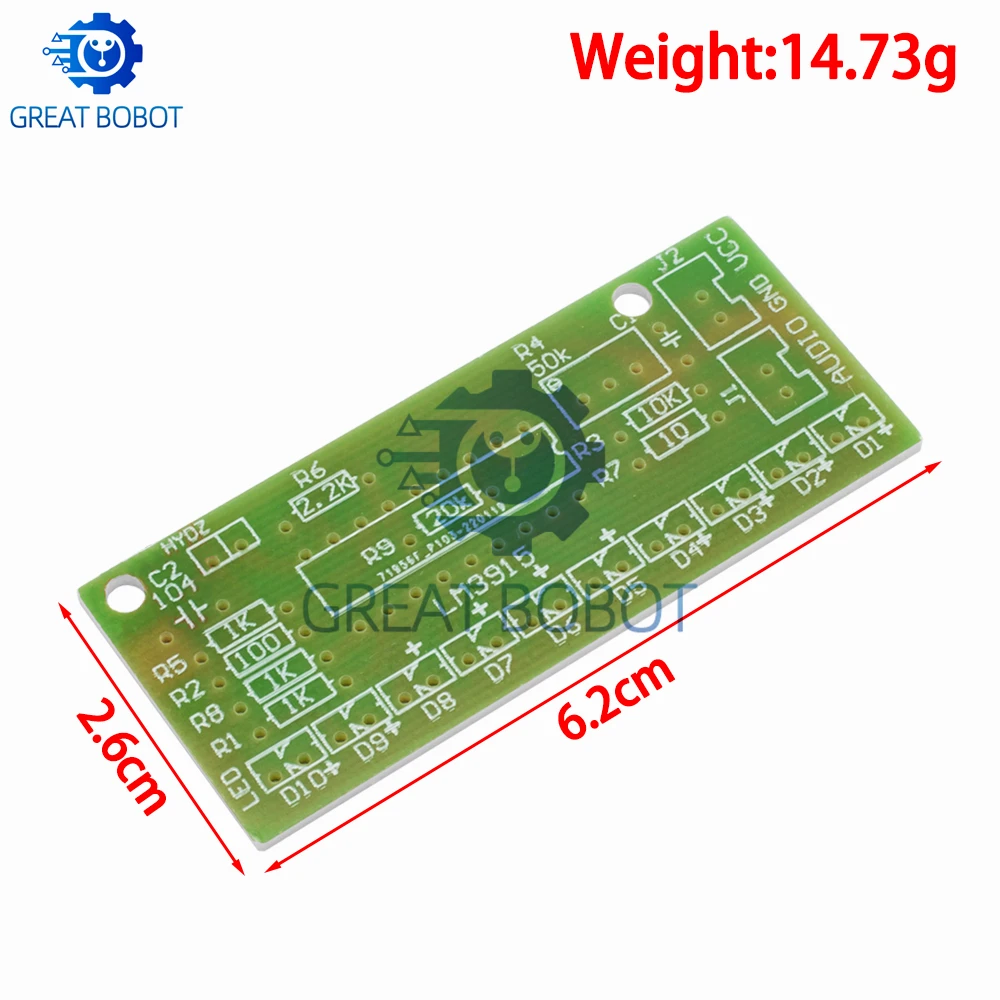 BS Funny 10 Audio Level Indicator LM3915 DIY Kit Electronic Audio Indicator Suite