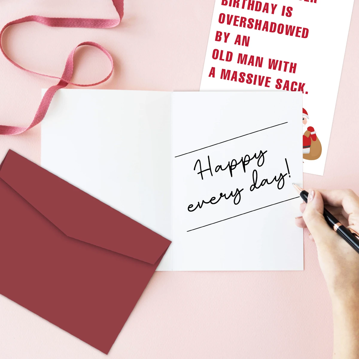 بطاقة عيد ميلاد مضحكة في ديسمبر للنساء والرجال، بطاقة عيد ميلاد سعيد لعطلة عيد الميلاد للأصدقاء، بطاقات هدايا عيد الميلاد المريحة #5