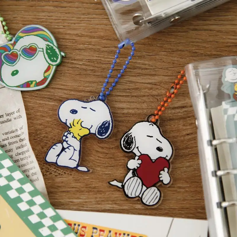 Anime Snoopy Loose-Leaf Notebook, Amendoim dos desenhos animados, Conjunto de Diário Removível, Jornal Estudantil Bonito, Papelaria Kawaii, Estudo Presente