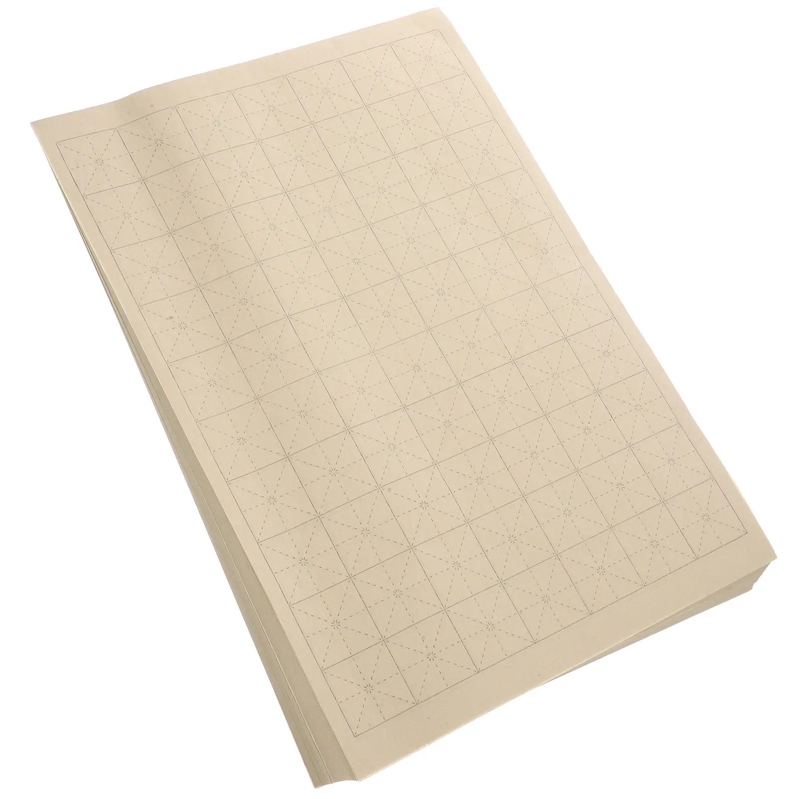 100 Sheets Chinese Brush Calligraphy Paper Xuan and Painting Stationery Beige Supplies