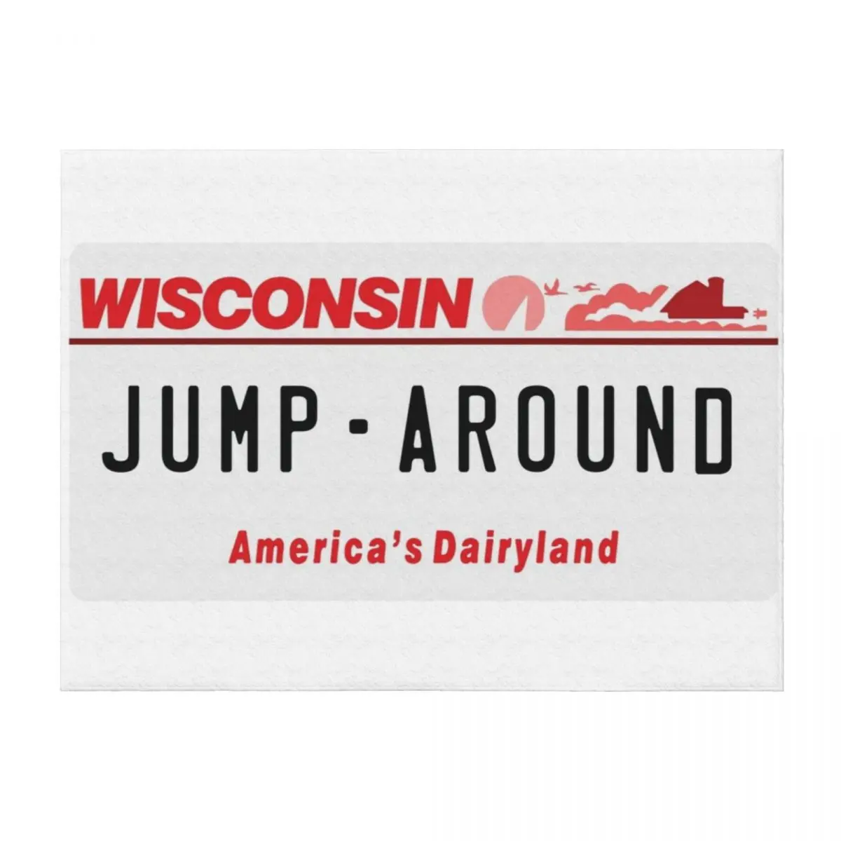 

Jump Around License Plate Throw Blanket Blankets For Bed cosplay anime Summer Thin Blankets