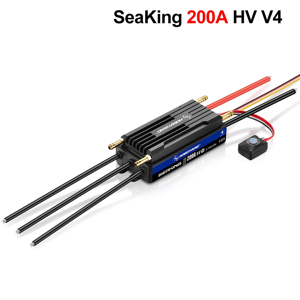 Hobbywing-防水RCクロールesc,内蔵Bluetooth,bec 6v 8.4v,140 180cm,ボートに適しています,200a 300a hv v4,lp67