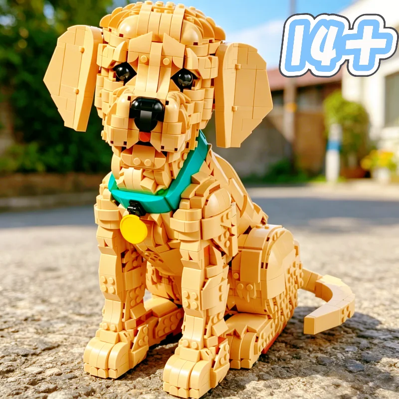 

Animal Puppy Building Blocks Compatible 11384 Particle Model Creative Handmade Assembly Home Decor Birthday Gifts For Adults