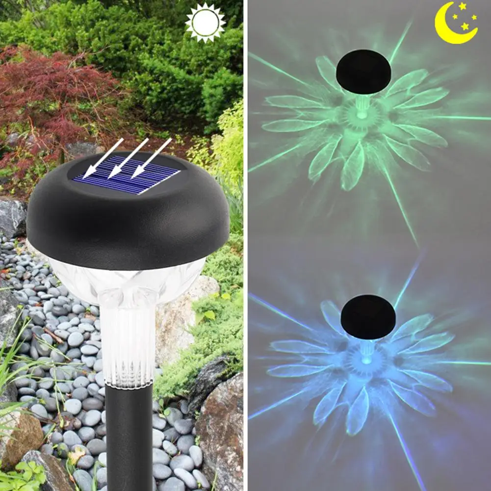 6 szt. Lampy solarne Led na zewnątrz kolorowy wodoodporny światło ogrodowe Ip65 do dekoracji Patio, ogródek trawnika