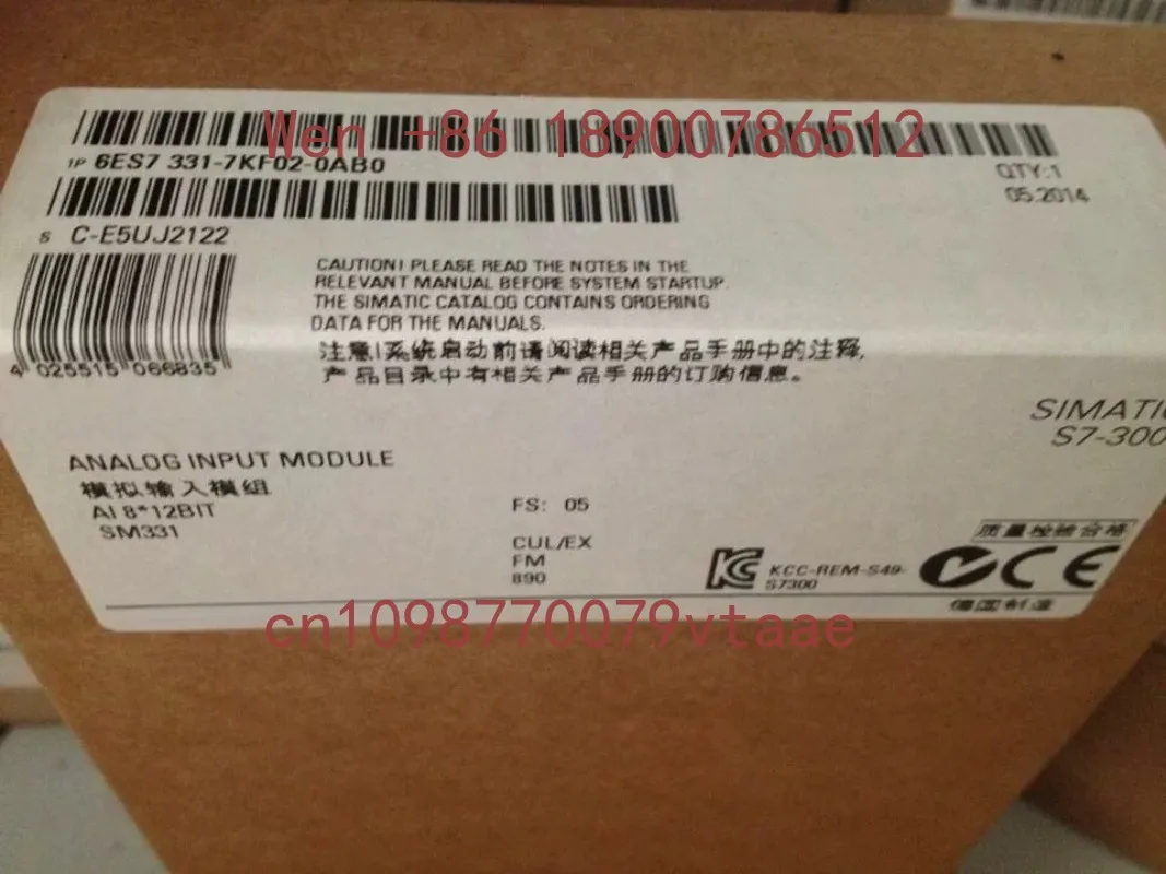 Brand New Original 6ES7 331-7KF02-0AB0 6ES7331-7KF02-0AB0 in Stock