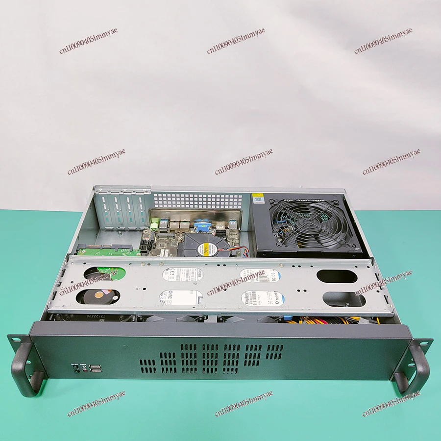 2U industrial control chassis short 300 deep matx main board PC power multi hard disk bit server