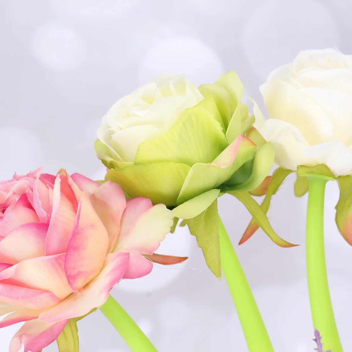 3pcs 0.5Mm Gel Ink Shaped Pens Creative Flower Design For School Office Home Black Ink Smooth Writing