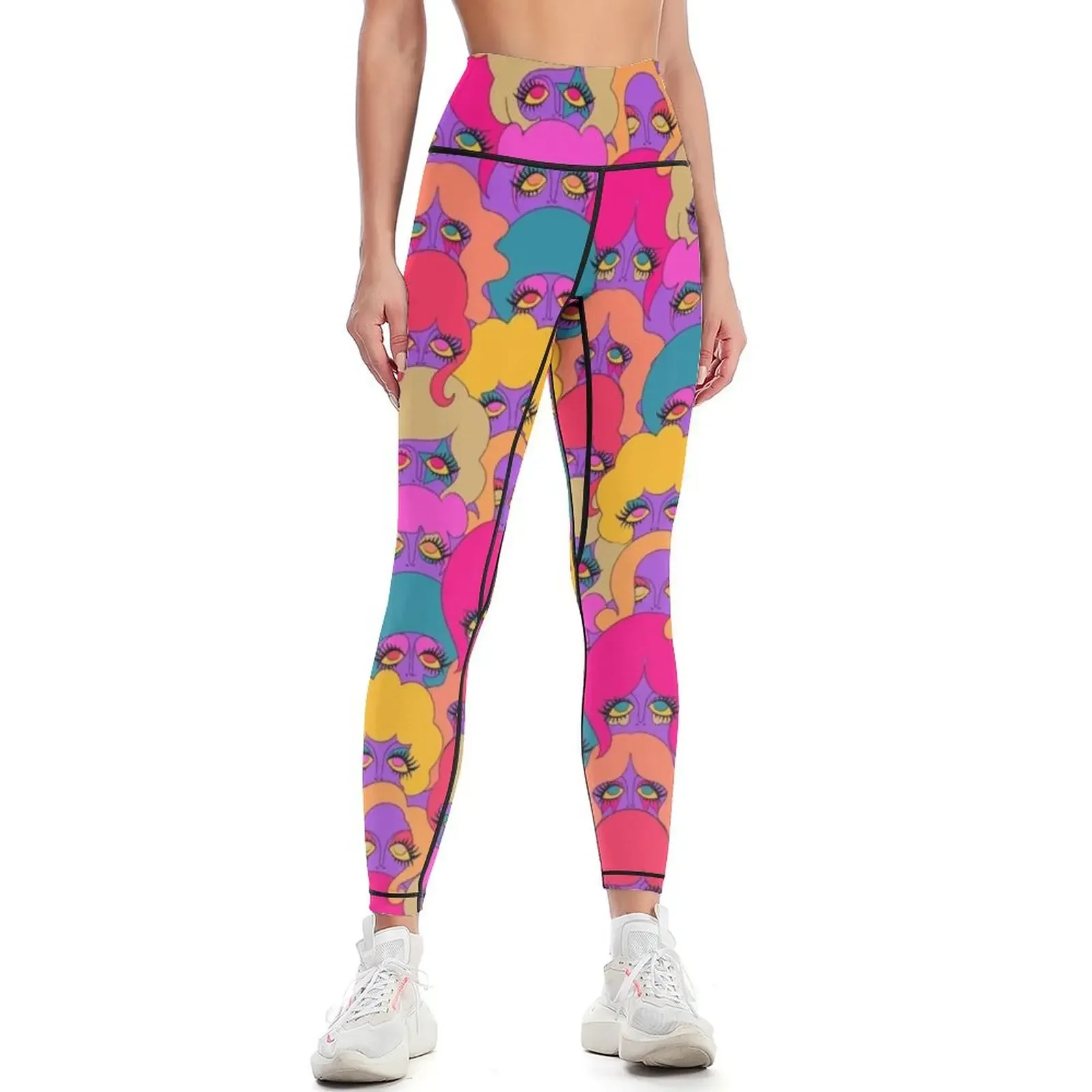 

Colorful Ladies Leggings gym womans Leginsy push up high waist Women's fitness Womens Leggings