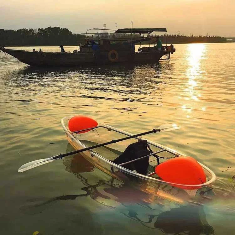 z Transparent PC Material Kayak Canoe Double Seats Crystal Cheap Clear Sea Through Kayak