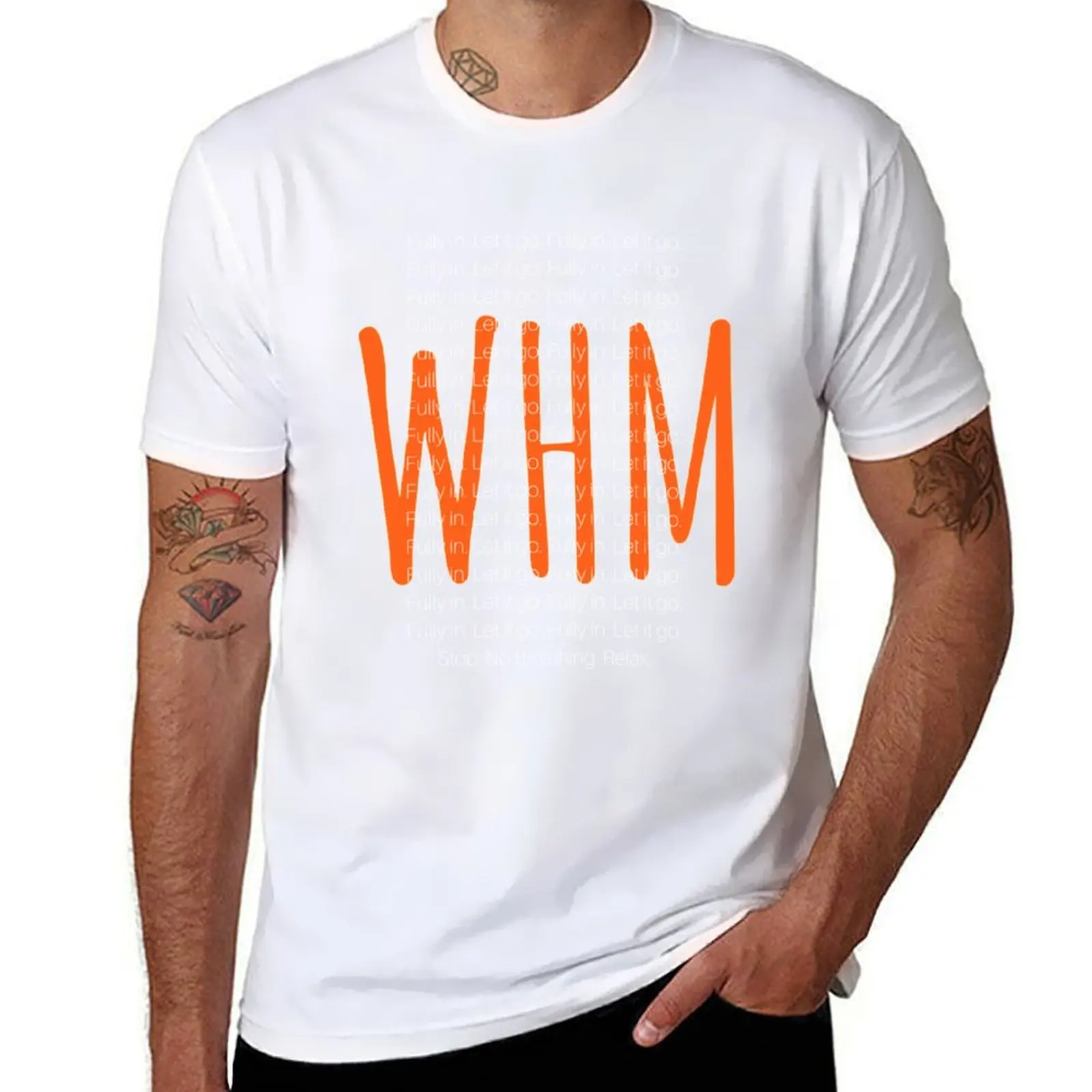 

Wim 'Iceman' Hof Method Inspired Gear And Apparel - Breathe Fully In, Let Go. T-Shirt funny t shirts cotton T-Shirt