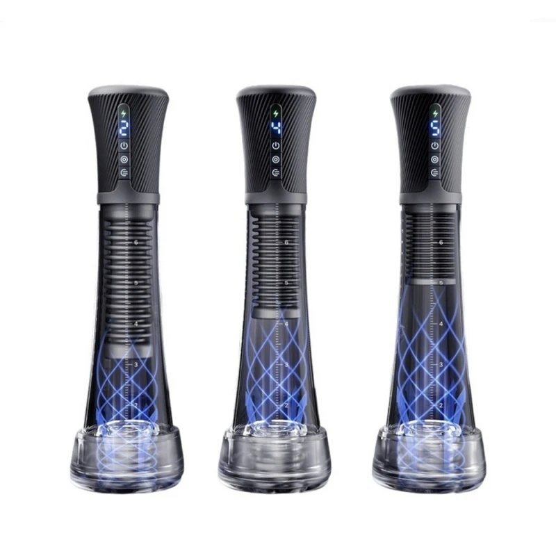 Electric Vacuum Sucking Male Penis Pump Masturbator Cup Pocket Pussy Extender Trainer Adult Toy for Men 18+