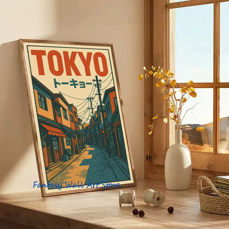 Japan Traveling Vintage Art Osaka Tokyo Fuji Blossom Yoshino Japanese Zen Poster Canvas Painting Wall Pictures Home Room Decor