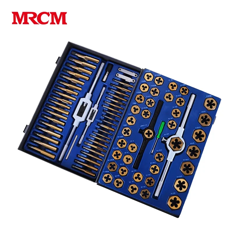 MRCM CNC Drilling and Tapping Machine Titanium Coated M6 Tap Drill Bit Tap and Die Set for Thread
