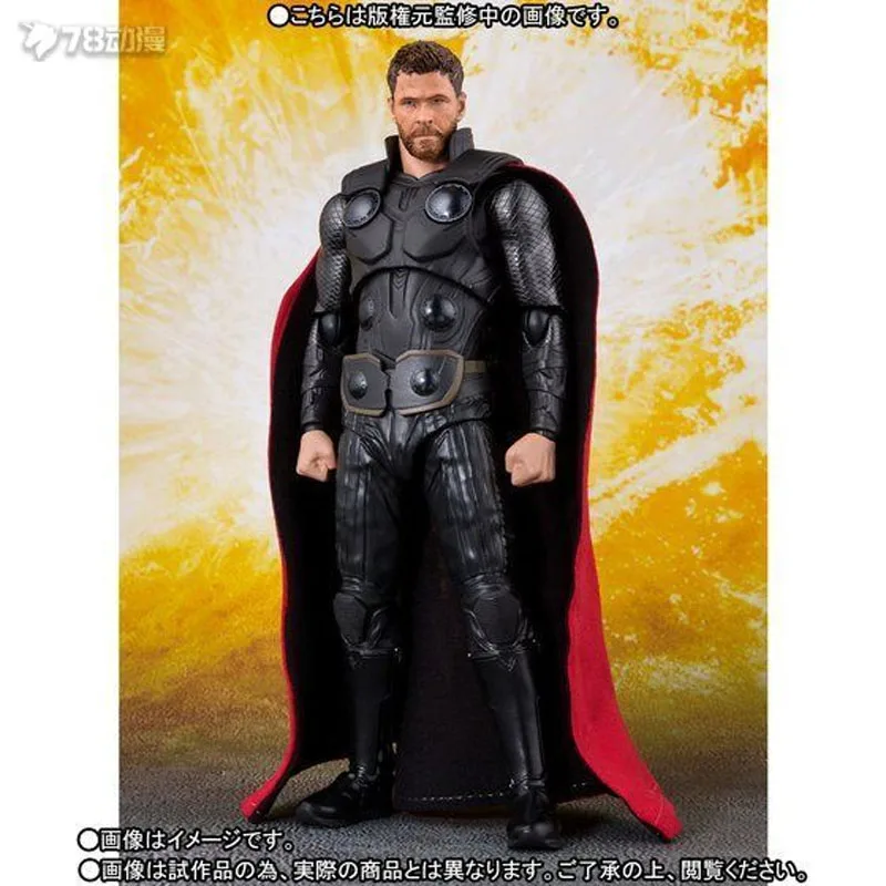 BANDAI Original S.H.Figuarts Avengers: Infinity War – Thor Anime Actionfiguren Spielzeug für Jungen Weihnachtsgeschenk Sammlermodell
