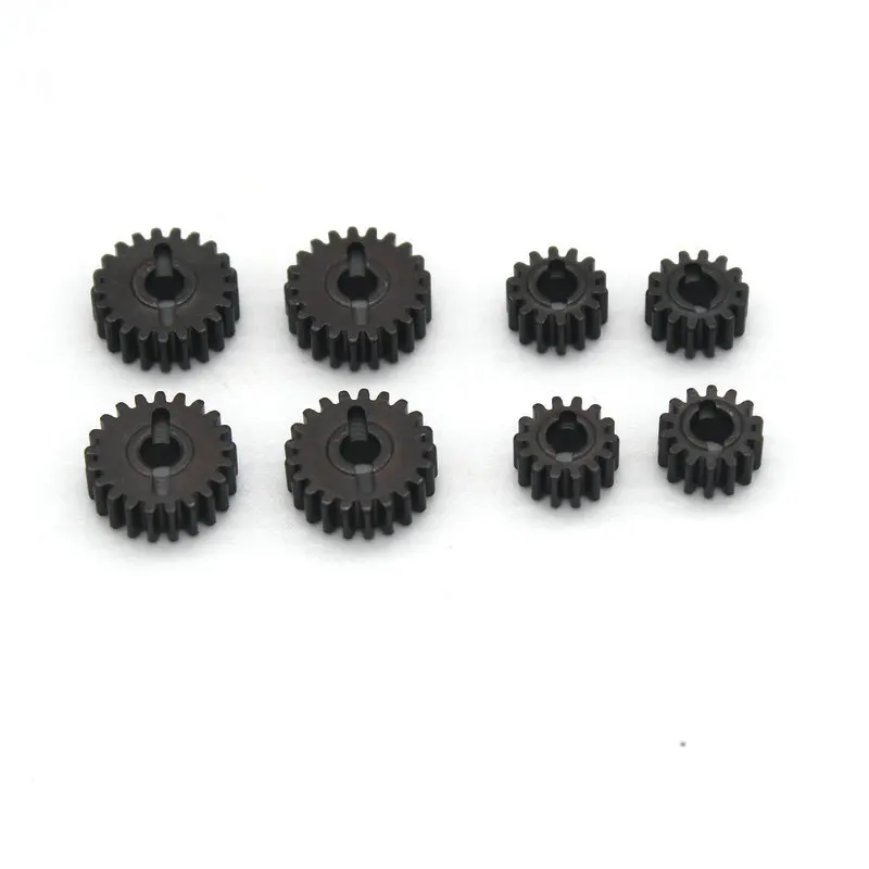 FMS 1/18 FCX18 New Model LC80 Remote Control Vehicle - Metal Accessories - Front and Rear Door Bridges with Steel Gears