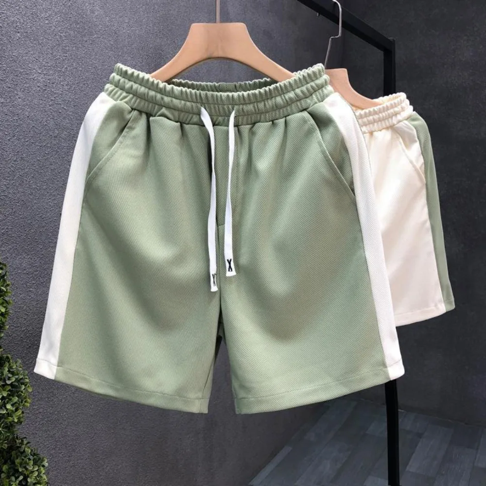 ที่มองไม่เห็นเปิดเป้ากลางแจ้งเพศแนวโน้มหลวม High Street เสื้อผ้ากางเกงขาสั้นผู้ชายกีฬาสั้นกางเกงสบายๆกางเกงเร้าอารมณ์