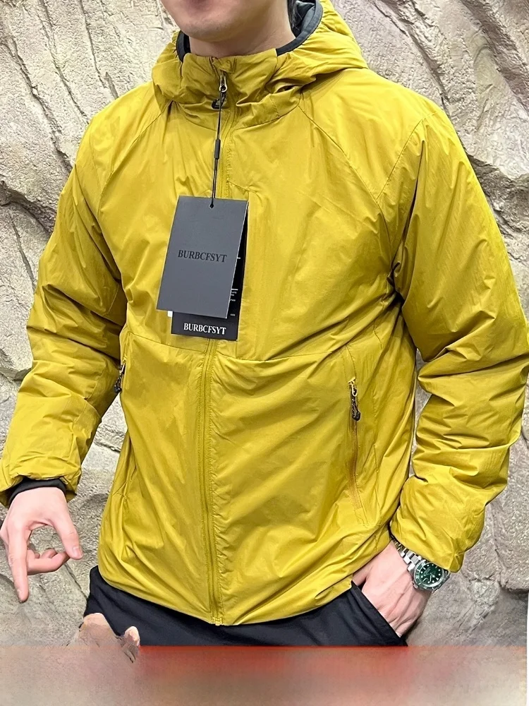 

Outdoor Lightweight Cotton Jaet Men's Fearl Cold Autumn Winter Casual Cotton Coat Trendy Hooded Thermal Long Sve irt